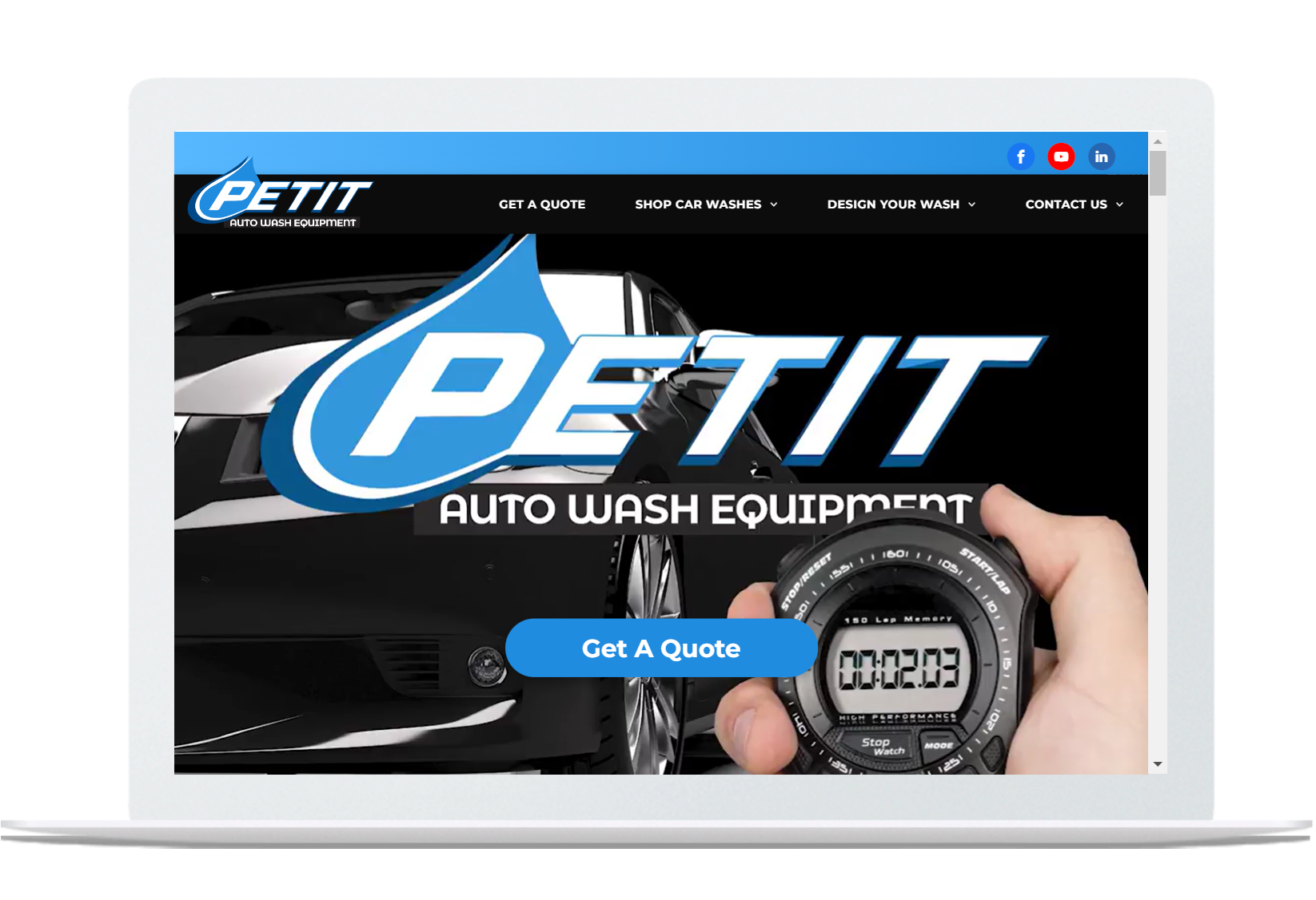 Mel Ohlinger. Mel's  designs for Petit Auto Wash Equipment. She redesigned their logo and all bay signage