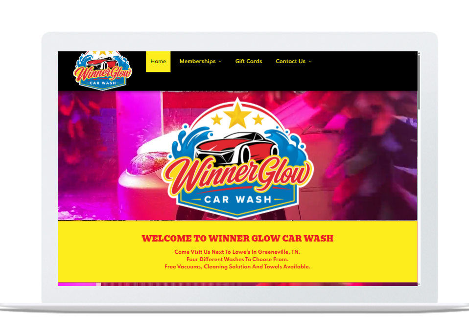 VISIT WEBSITE Winner Glow Car Wash, Greenville, TN