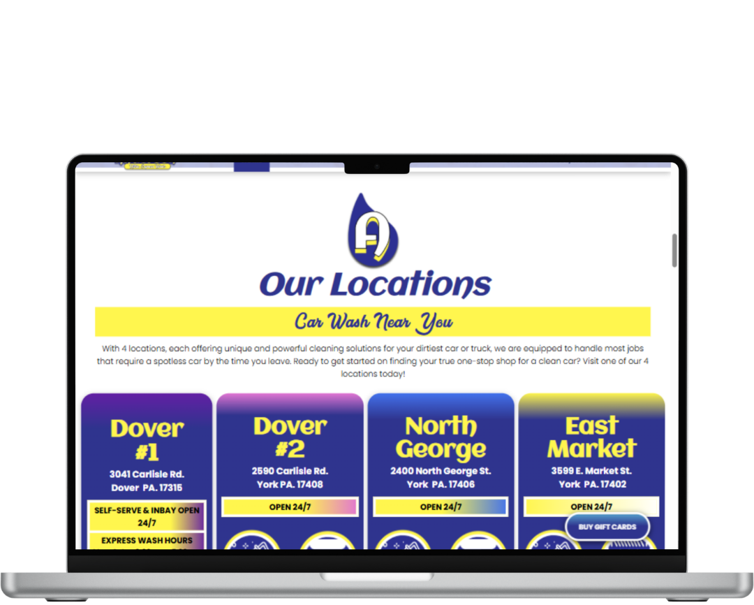 VISIT WEBSITE anderson carwash website carwash websites made by OhmCo, the best carwash websites in the wash and water treatment industry
