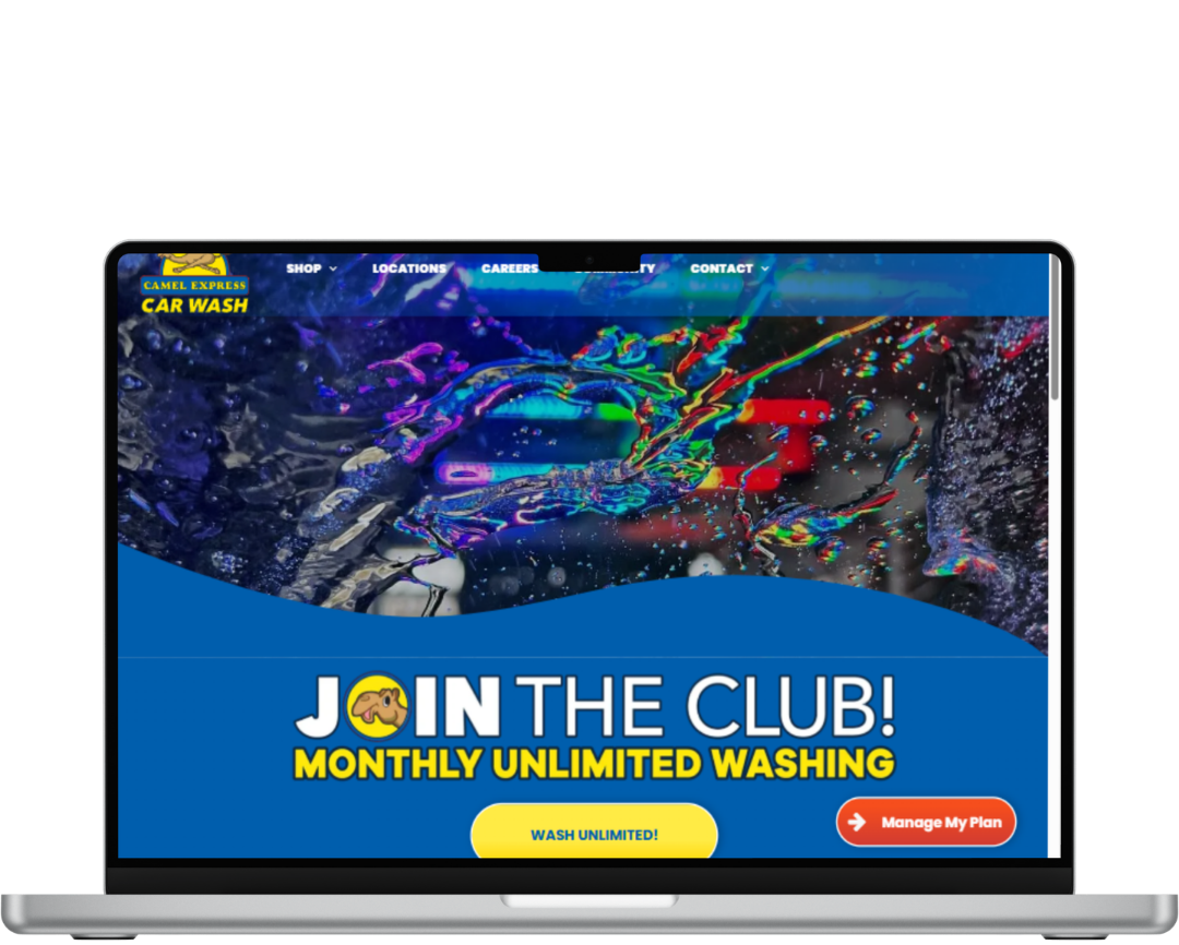 VISIT WEBSITE Camel Carwash website built by OhmCo. Website made by OhmCo, the best carwash websites in the wash and water treatment industry