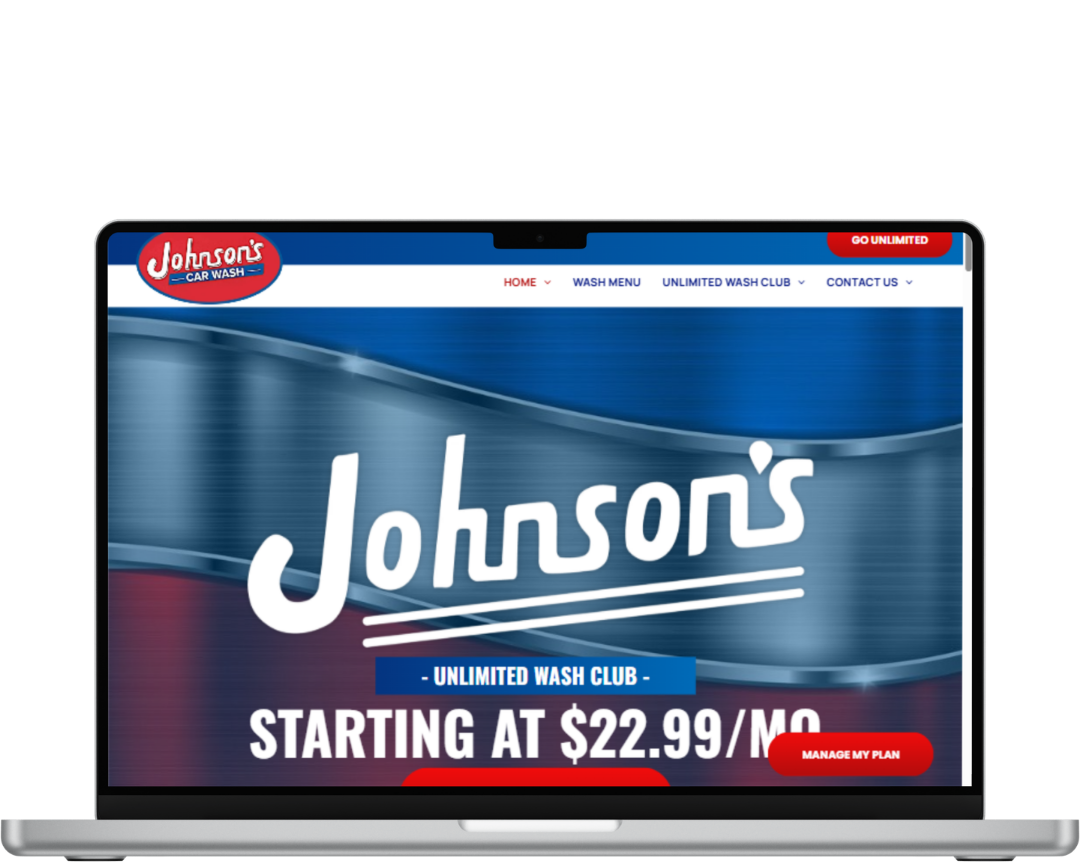 VISIT WEBSITE Johnson Car Wash in Wayne, Michigan. Full service carwash website owned by Terry Johnson. Website made by OhmCo, the best carwash websites in the wash and water treatment industry
