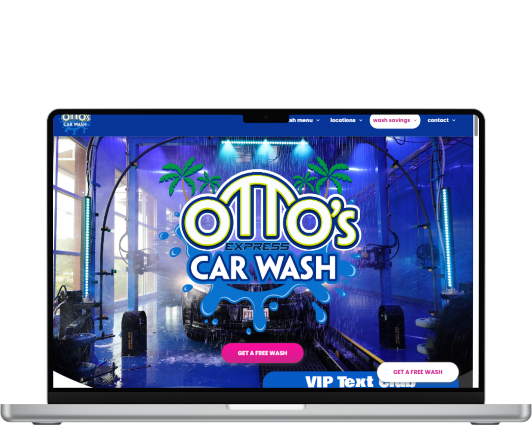 VISIT WEBSITE Otto's carwash - their carwash websites made by OhmCo, the best carwash websites in the wash and water treatment industry