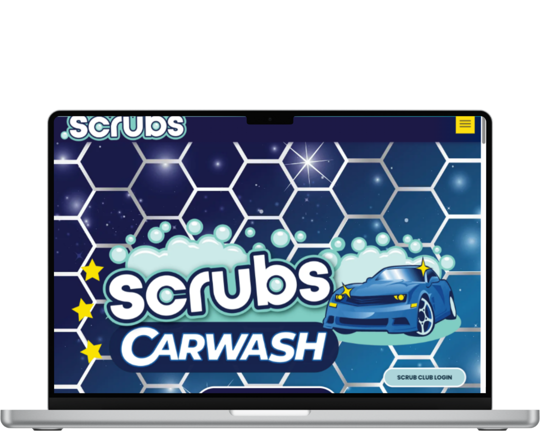 VISIT WEBSITE Scrubs an Express carwash with a carwash websites made by OhmCo, the best carwash websites in the wash and water treatment industry