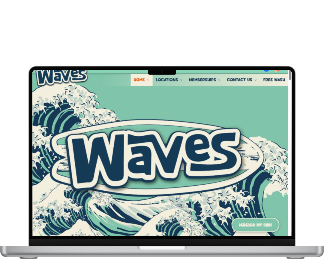 VISIT WEBSITE Waves Carwash in Delaware . carwash websites made by OhmCo, the best carwash websites in the wash and water treatment industry