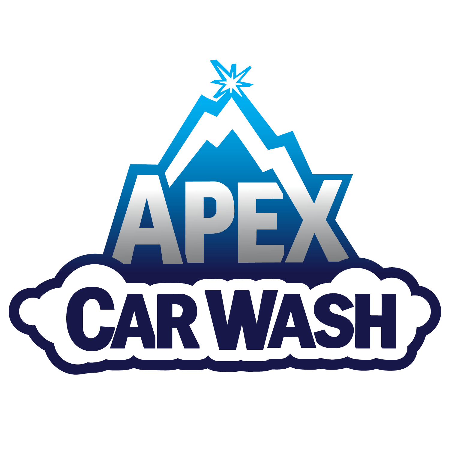 Apex Carwash logo deisgn