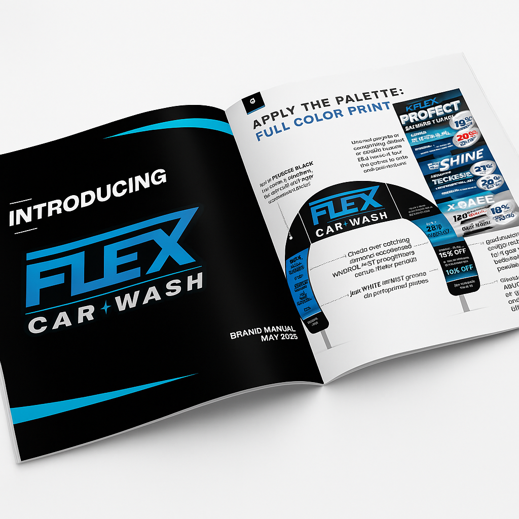 Carwash Branding and Graphic Design Brand Packages