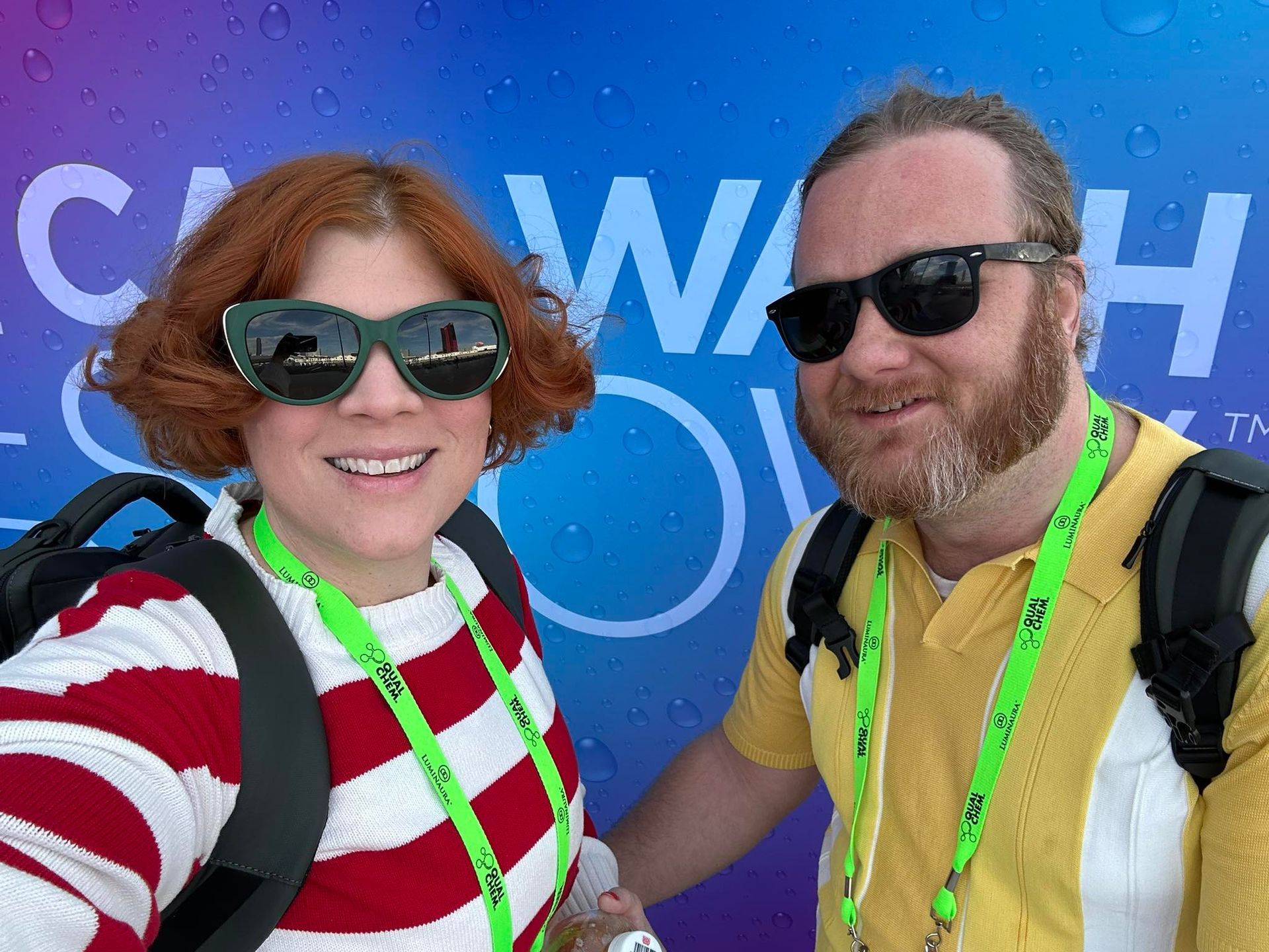 Mel and Mike Ohlinger OhmCo at the carwash show 2025 in vegas