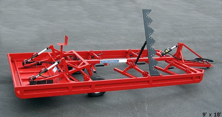 Durable 9x18 red steel frame snow grooming drag for sale, ideal for deep snow and icy patches.