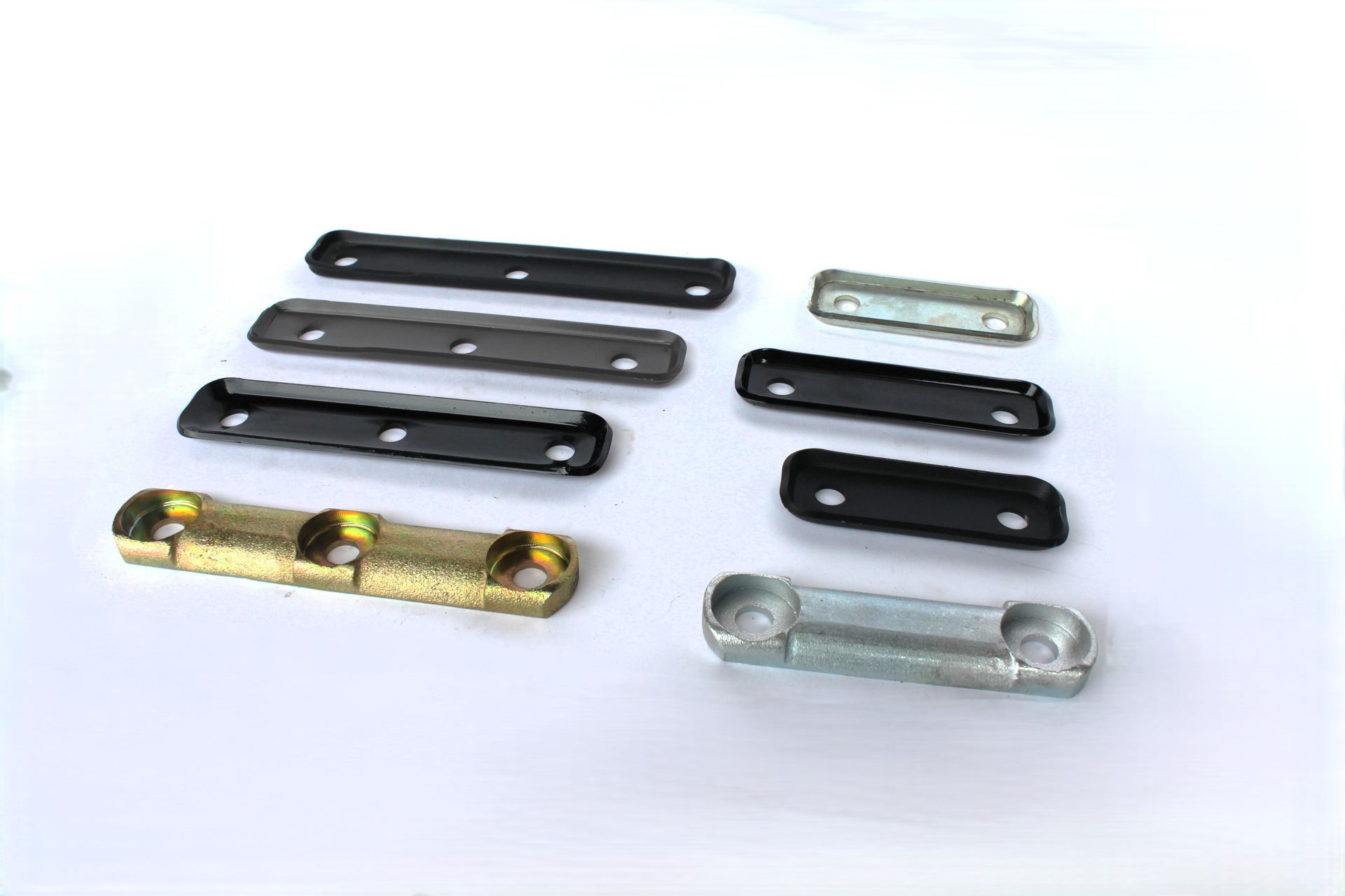 Snow groomer base plates in steel and stainless steel for track systems on grooming equipment.