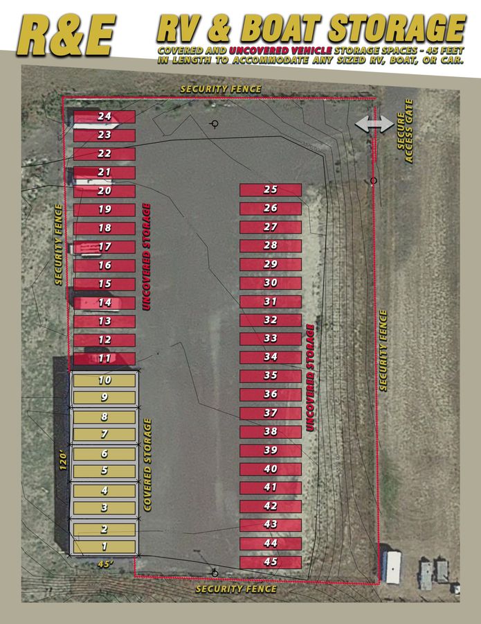 RV Storage — Billings, MT — RE RV & Boat Storage