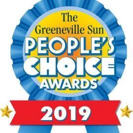 The Greenville Sun People’s Choice Awards 2019 blue ribbon logo