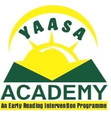 YAASA Academy logo with sunrise over green mountains and the tagline “An Early Reading Intervention Programme”