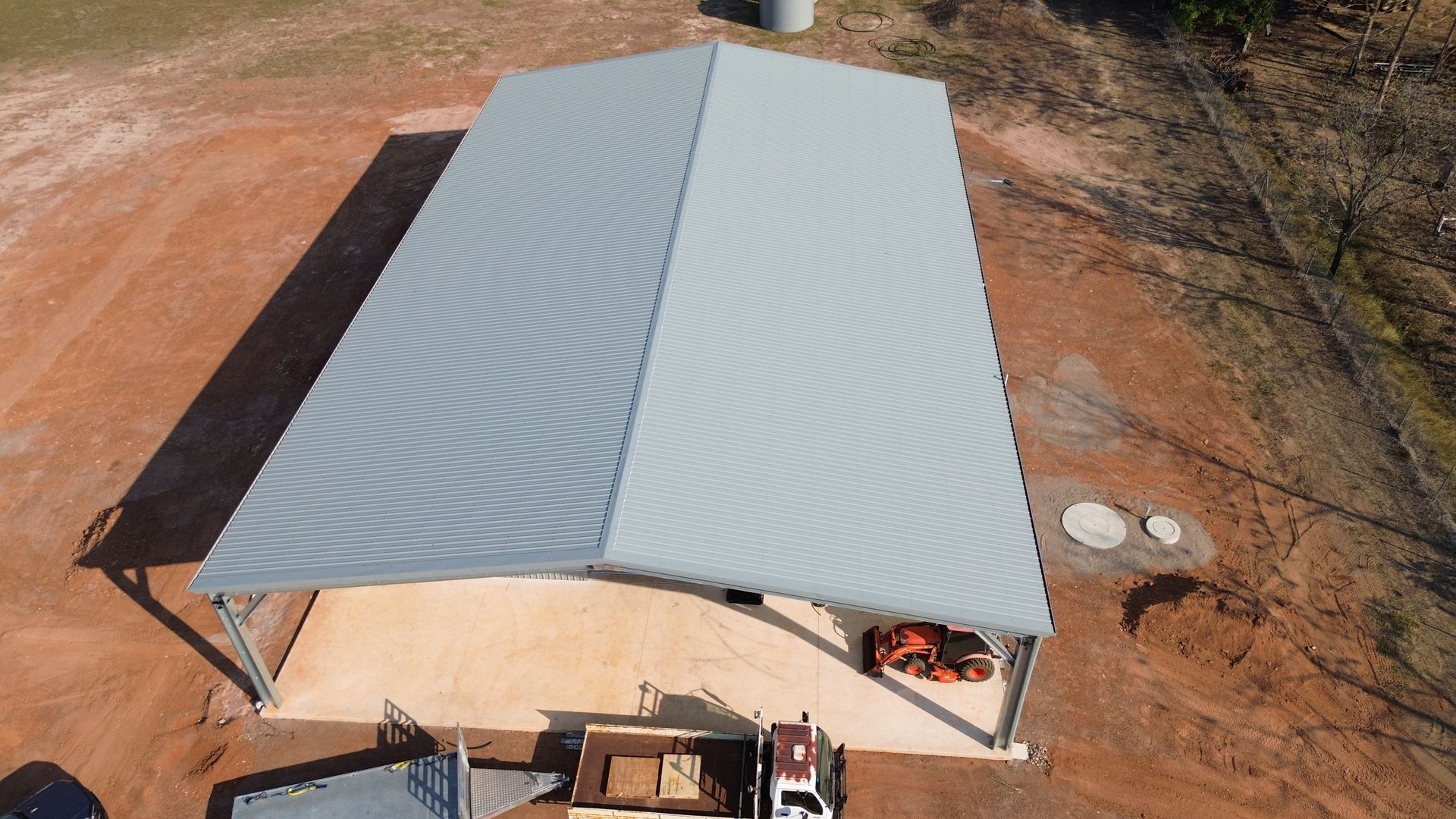 Aerial View of a Small Building With a Metal Roof — Tick of Approval Pty Ltd in Palmerston, NT