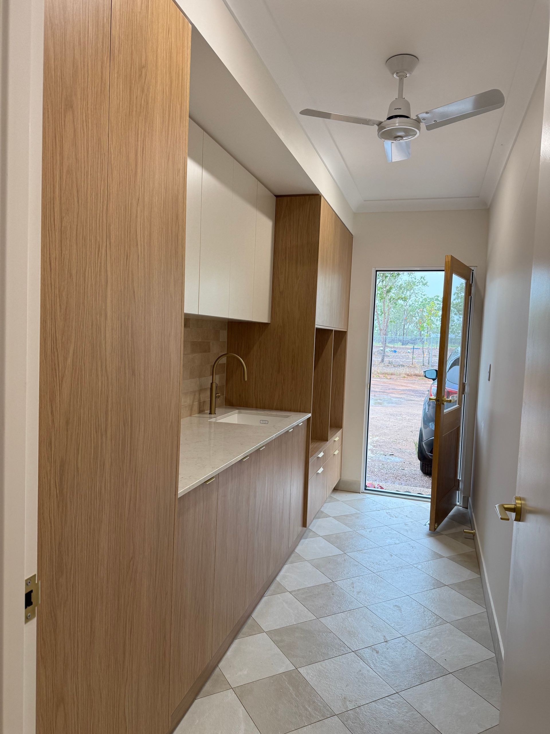 Narrow Hallway With Wood Paneling — Tick of Approval Pty Ltd in Palmerston, NT