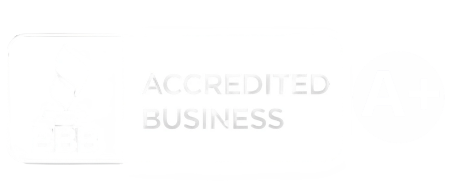 Accredited business logo with a handshake icon and the words “ACCREDITED BUSINESS”
