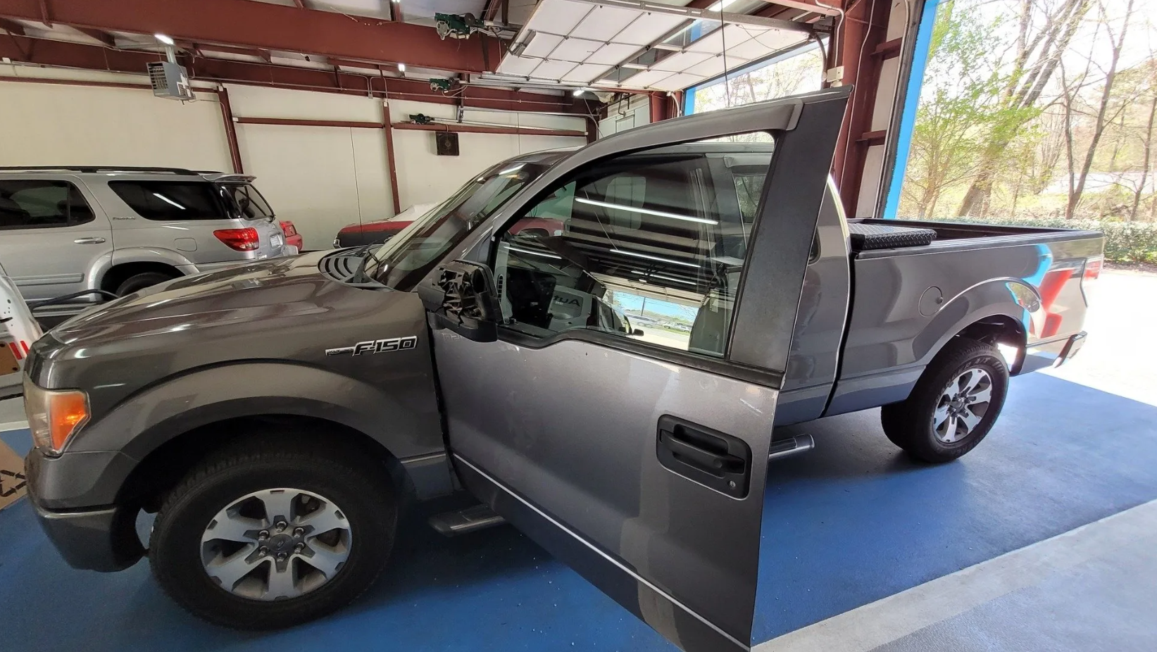 After pickup truck car window replacement in Huntersville, Hickory & Concord, NC