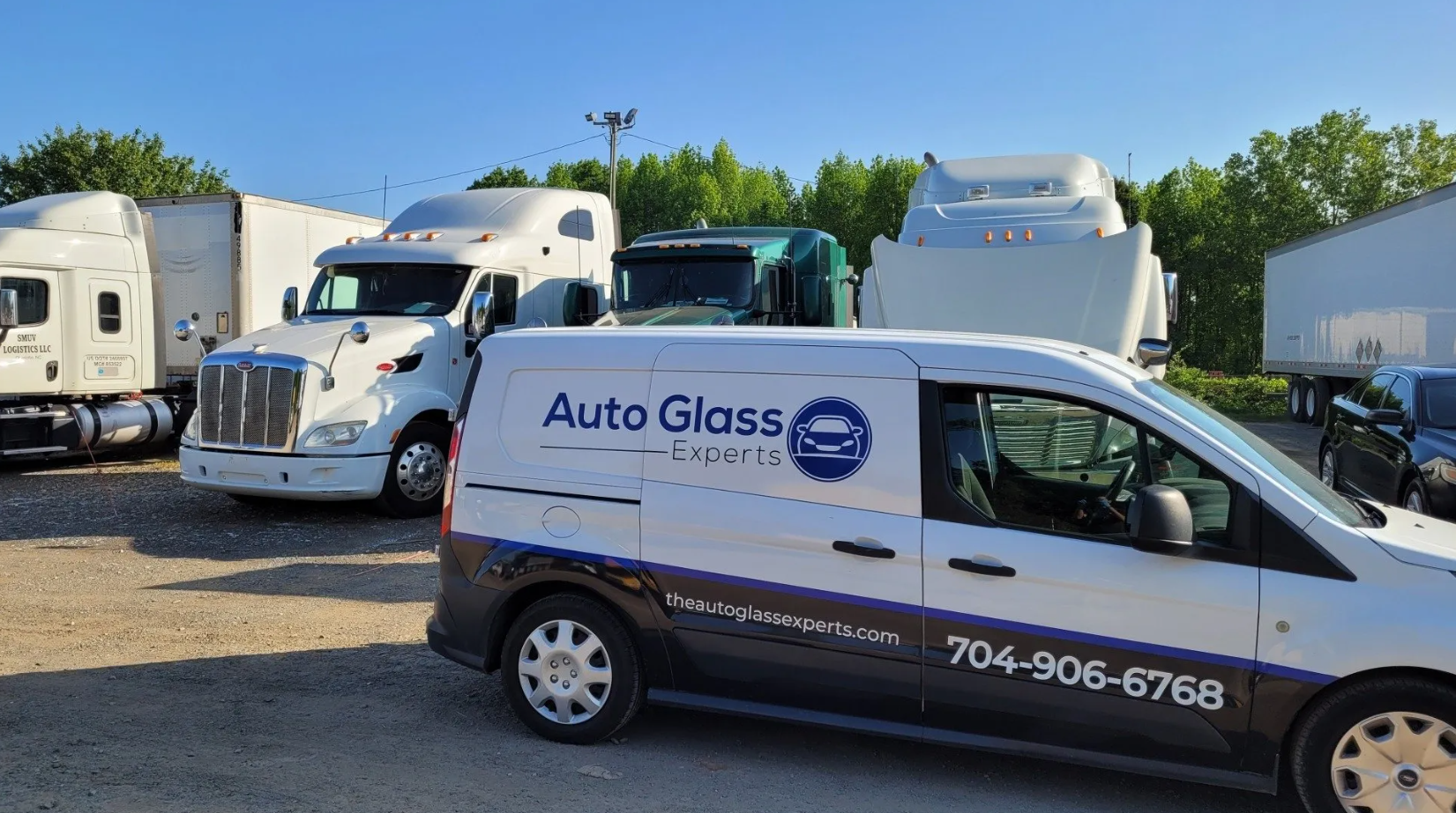 Mobile auto glass repair for commercial vehicles in Mooresville & Concord, NC