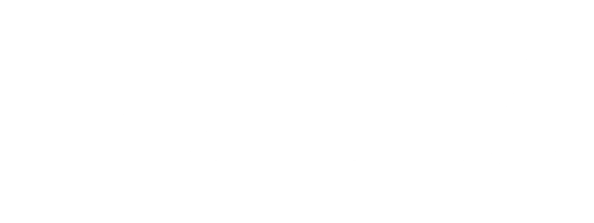 Logo for Velea Serviced Apartments & Suites, featuring a red four-petal design and text.