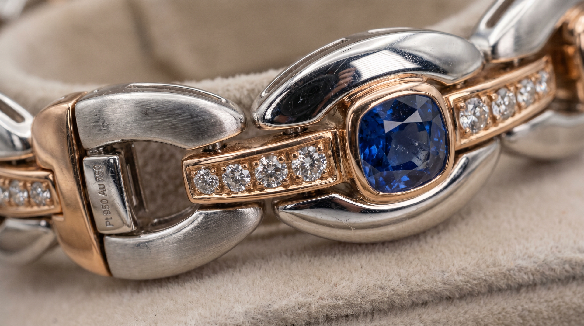 A close up realistic image of a bracelet