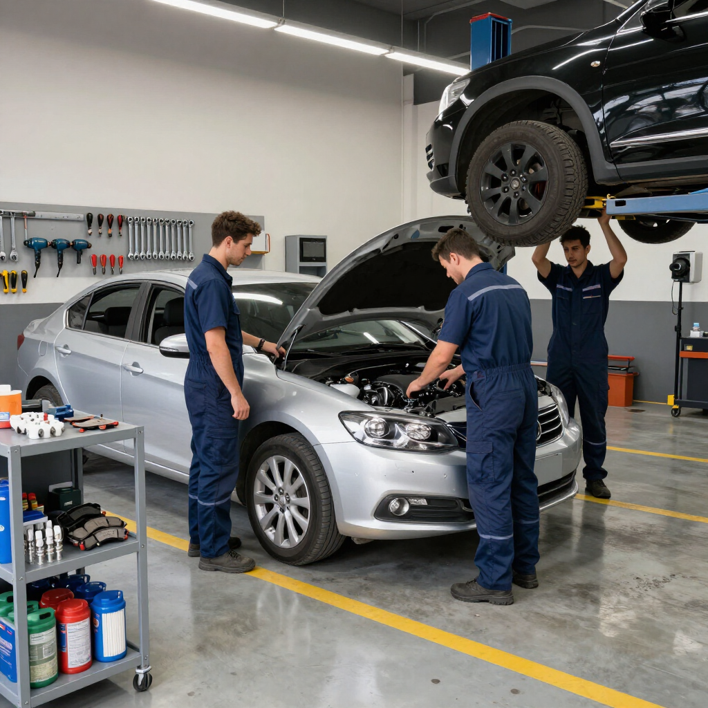 Auto repair shop using AI voice agents to schedule service appointments