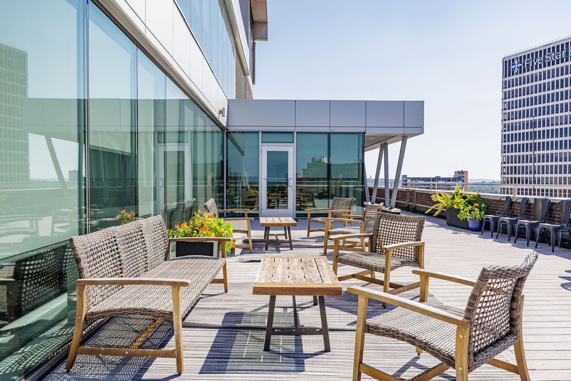 Rooftop patio