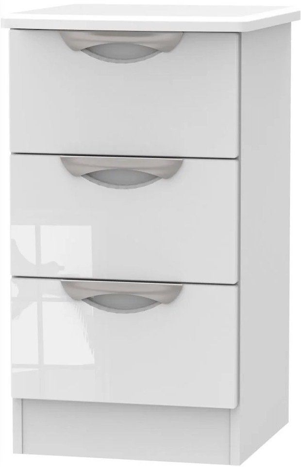 White 3 Drawer Bedside Cabinet White 3 Drawer Bedside Cabinet L Fidler & Son Stranraer