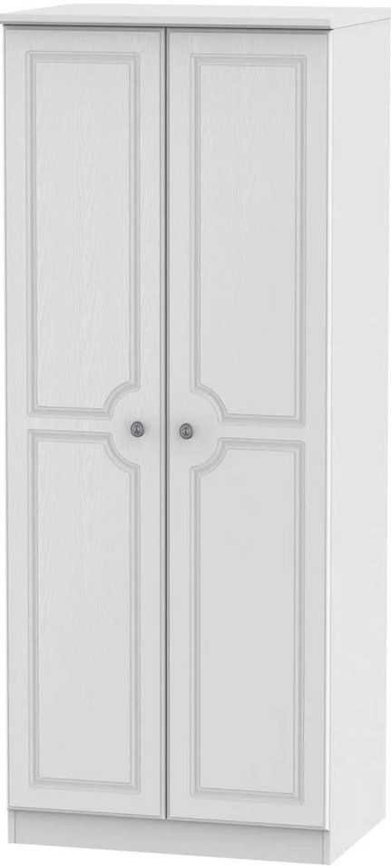 Pembroke White 2 Door 2ft 6in Plain Wardrobe Pembroke White 2 Door 2ft 6in Plain Wardrobe at L Fidler & Sons furniture store Stranraer Dumfries and Galloway