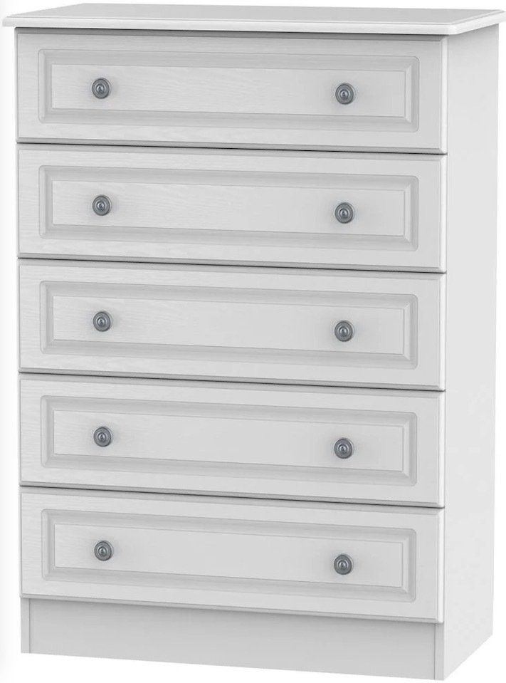Pembroke White 5 Drawer Chest Pembroke White 5 Drawer Chest at L Fidler & Sons Stranraer