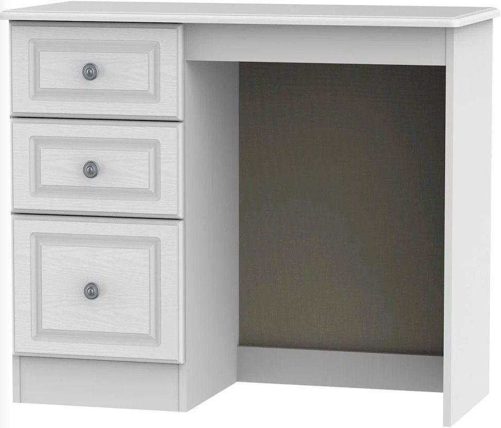 Pembroke White Single Pedestal Dressing Table Pembroke White Single Pedestal Dressing Table at L Fidler & Sons furniture store Stranraer Dumfries and Galloway