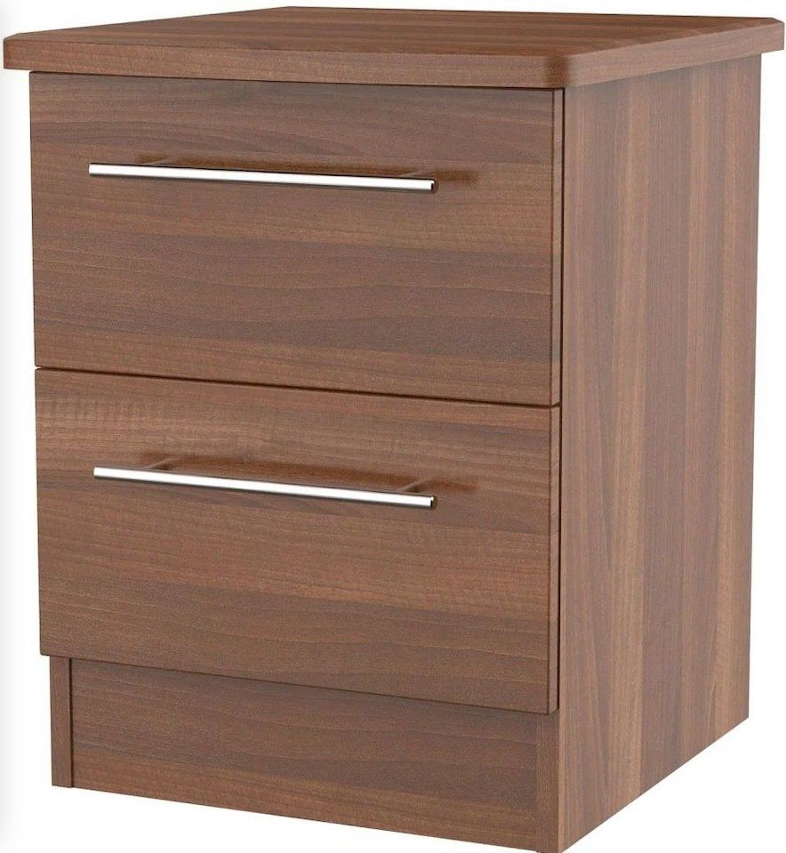 Sherwood Noche Walnut 2 Drawer Bedside Cabinet Sherwood Noche Walnut 2 Drawer Bedside Cabinet at L Fidler & Sons furniture store Stranraer Dumfries and Galloway