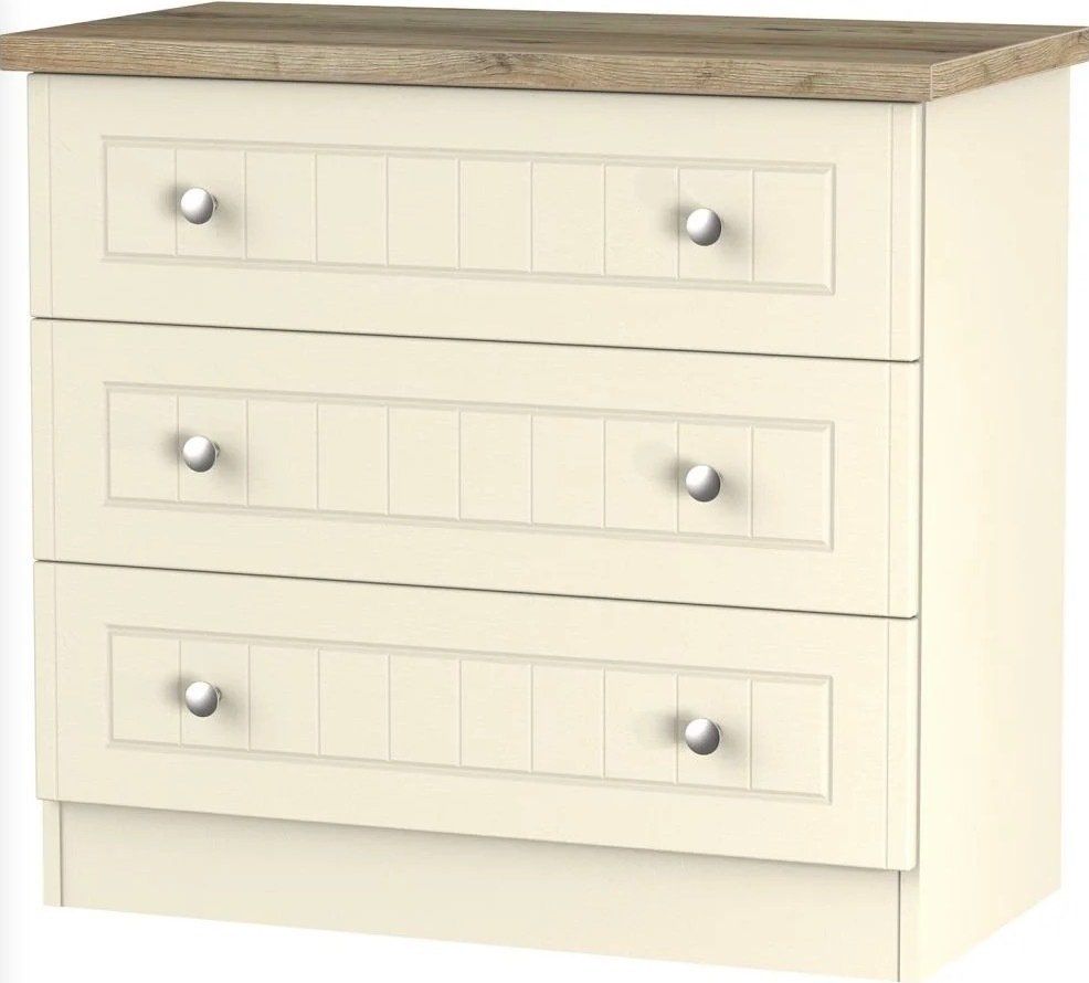 Vienna Cream Ash 3 Drawer Chest Vienna Cream Ash 3 Drawer Chest L Fidler & Sons furniture store Stranraer Dumfries and Galloway