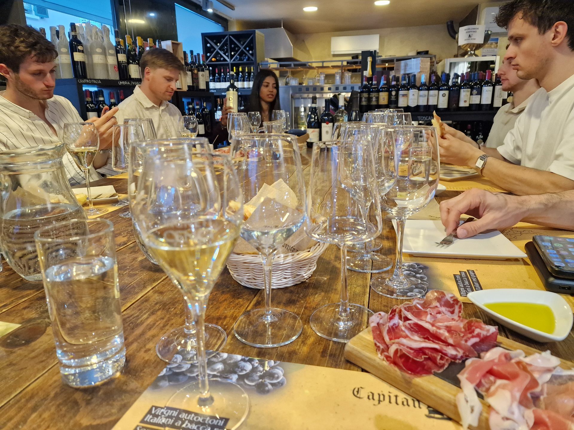 Wine tasting in Lake Como.