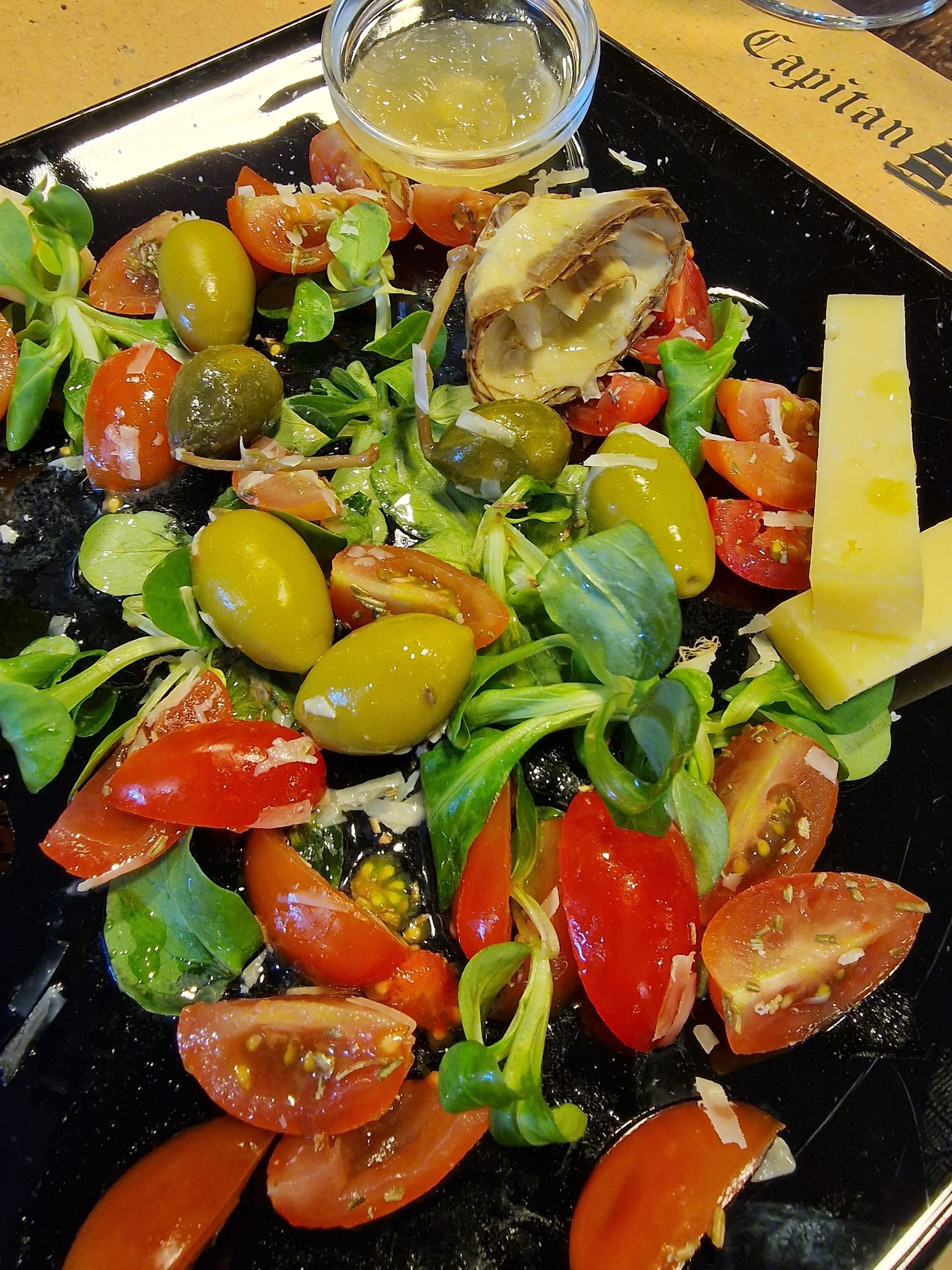 Vegetarian option at a wine tasting.