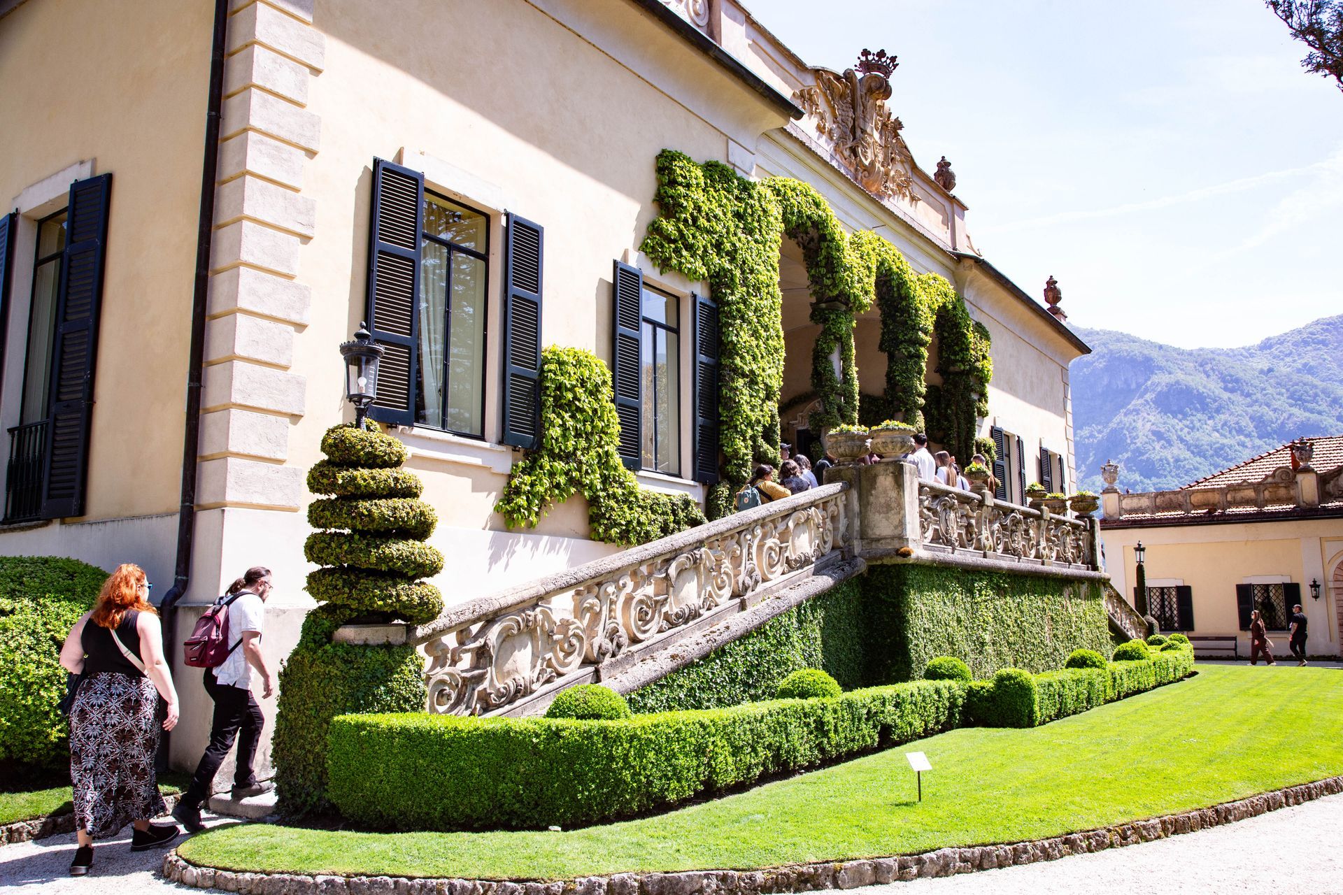 Villa del Balbianello gardens on Lake Como.
