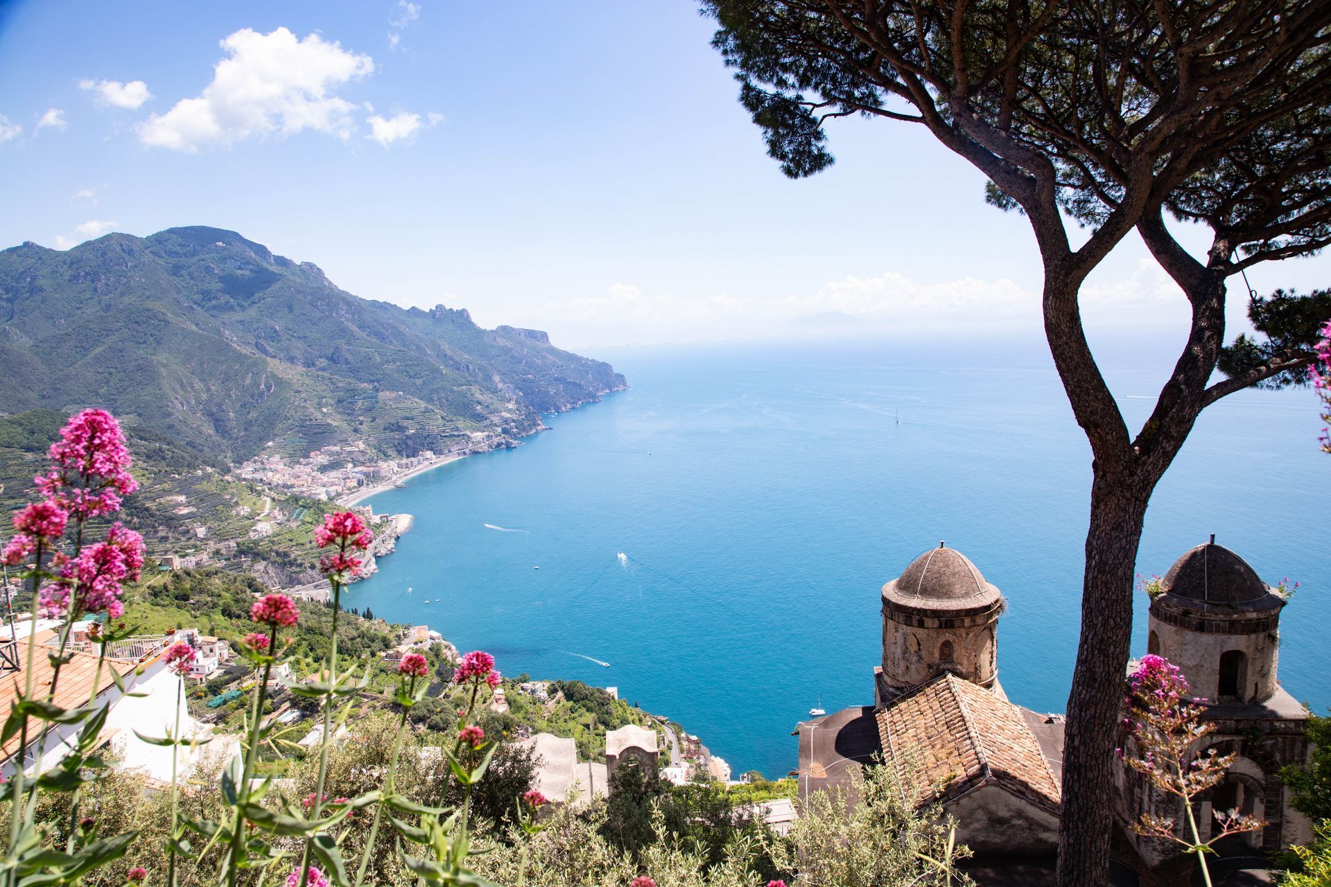 coastline of Positano
