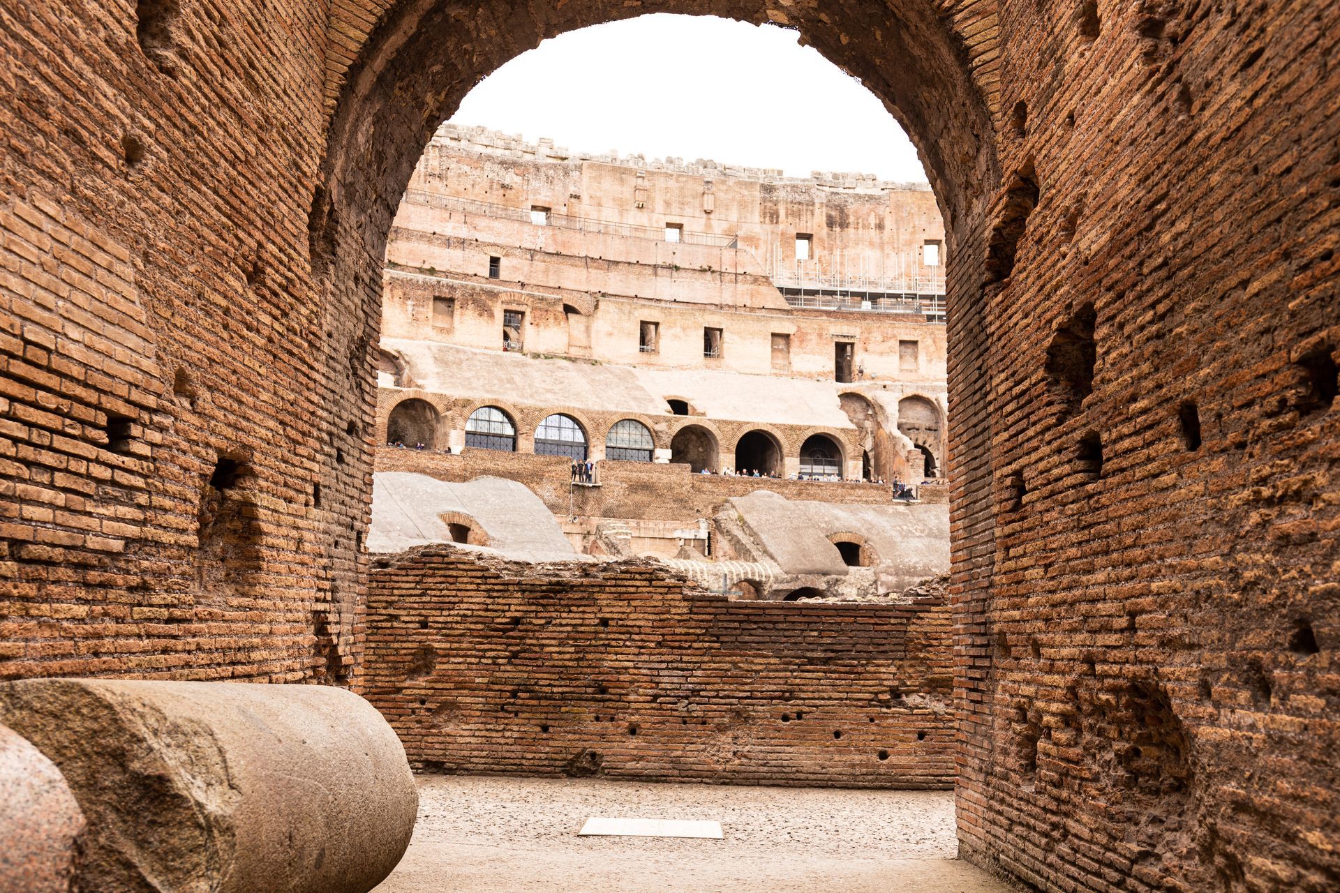 Interior hallway of the Colosseum