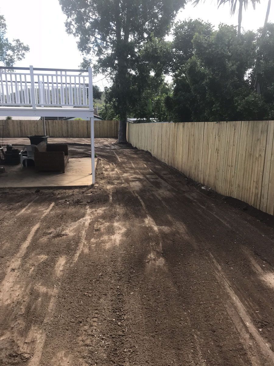 Back yard levelling