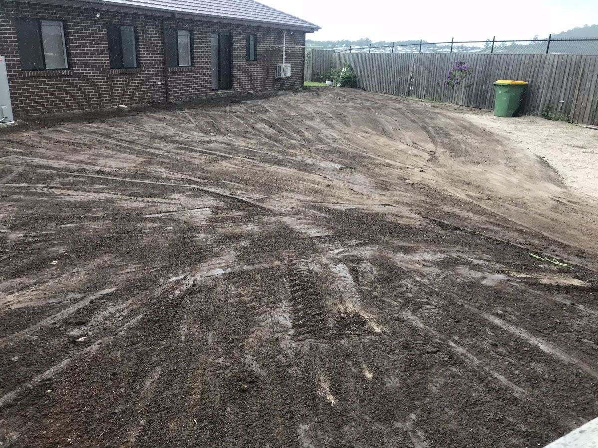 Backyard earthmoving