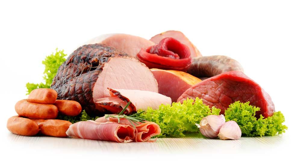 Assorted Meat Products On White Background, Dubbo NSW