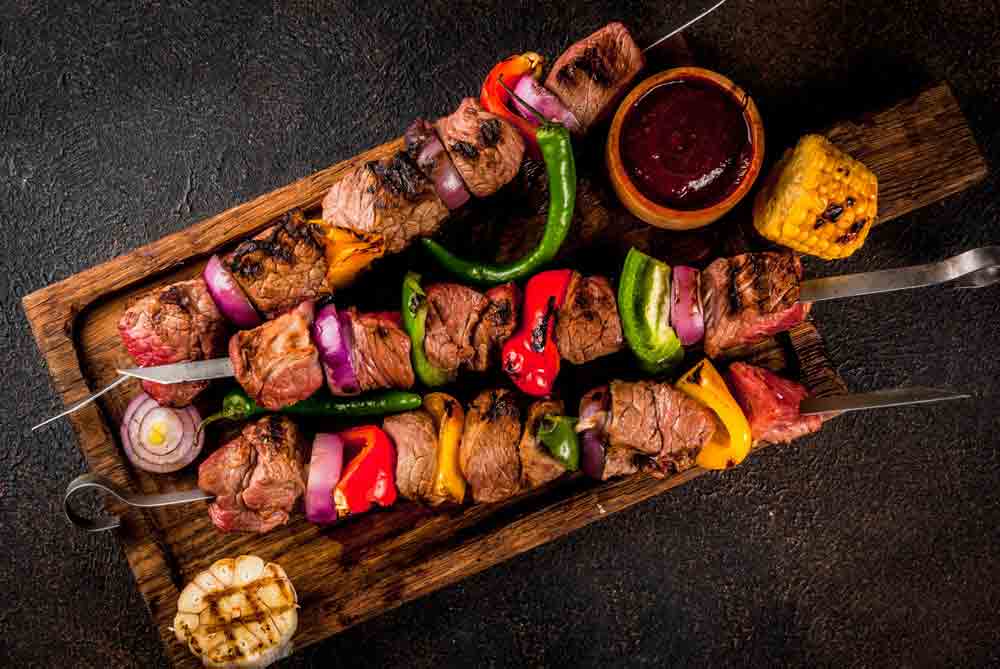 Grilled Beef And Vegetable Skewers, Dubbo NSW