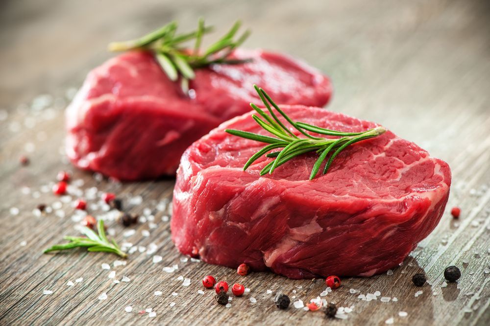 Raw beef fillet steaks with herbs and spices — Wholesale Butchery in Bourke, NSW