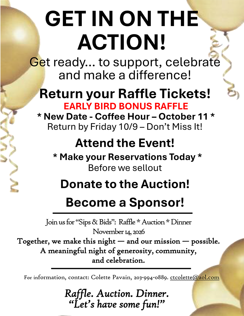 Sips and Bids Flyer