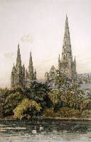 Lichfield Cathedral (Large) - Artist Unknown