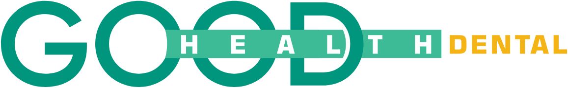 A logo for a dental office called good health dental