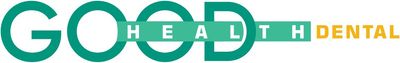 A logo for a dental office called good health dental