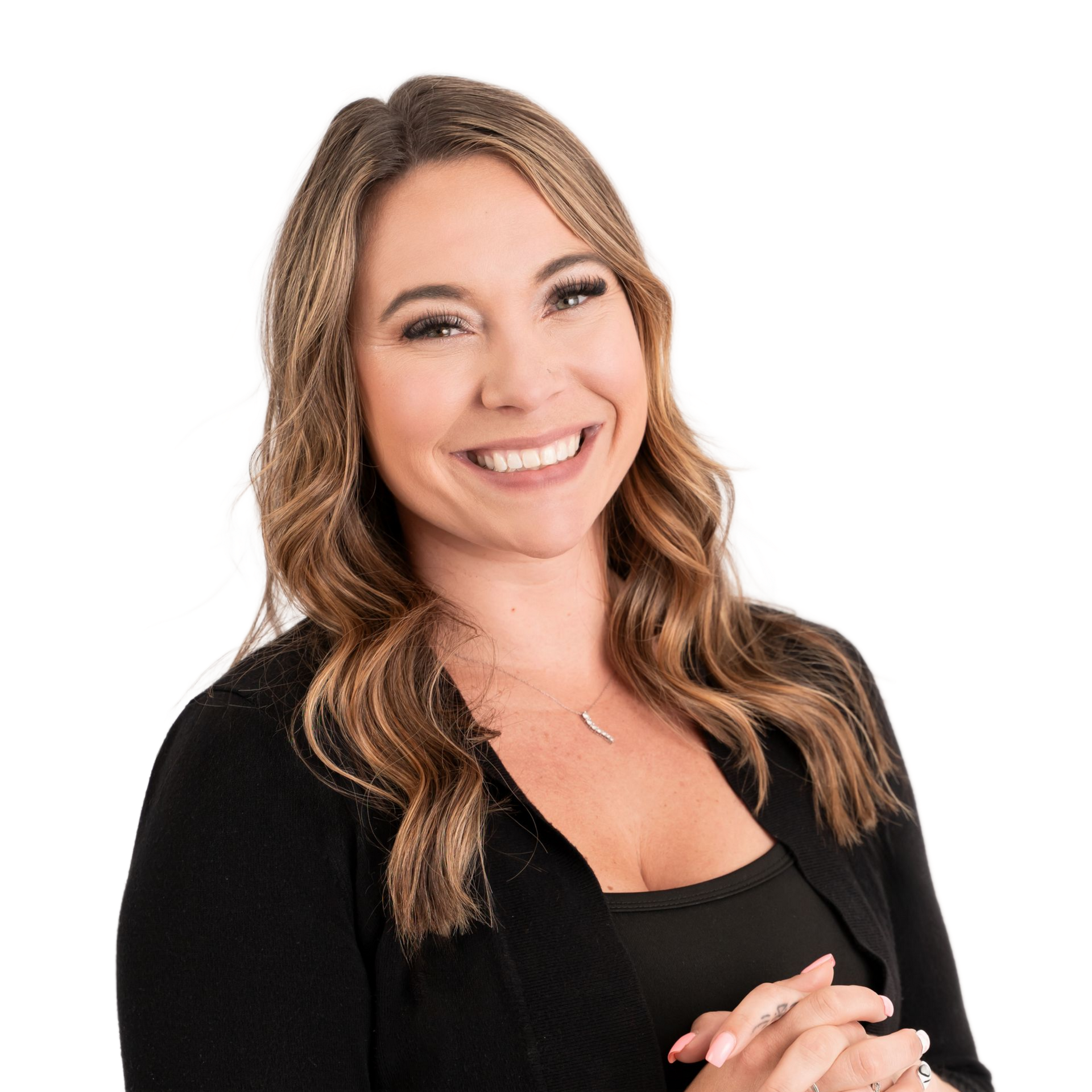 Laycee Gwyther, Co-Owner, CEO of Executive Beauty Suites, Smiling in professional head shot