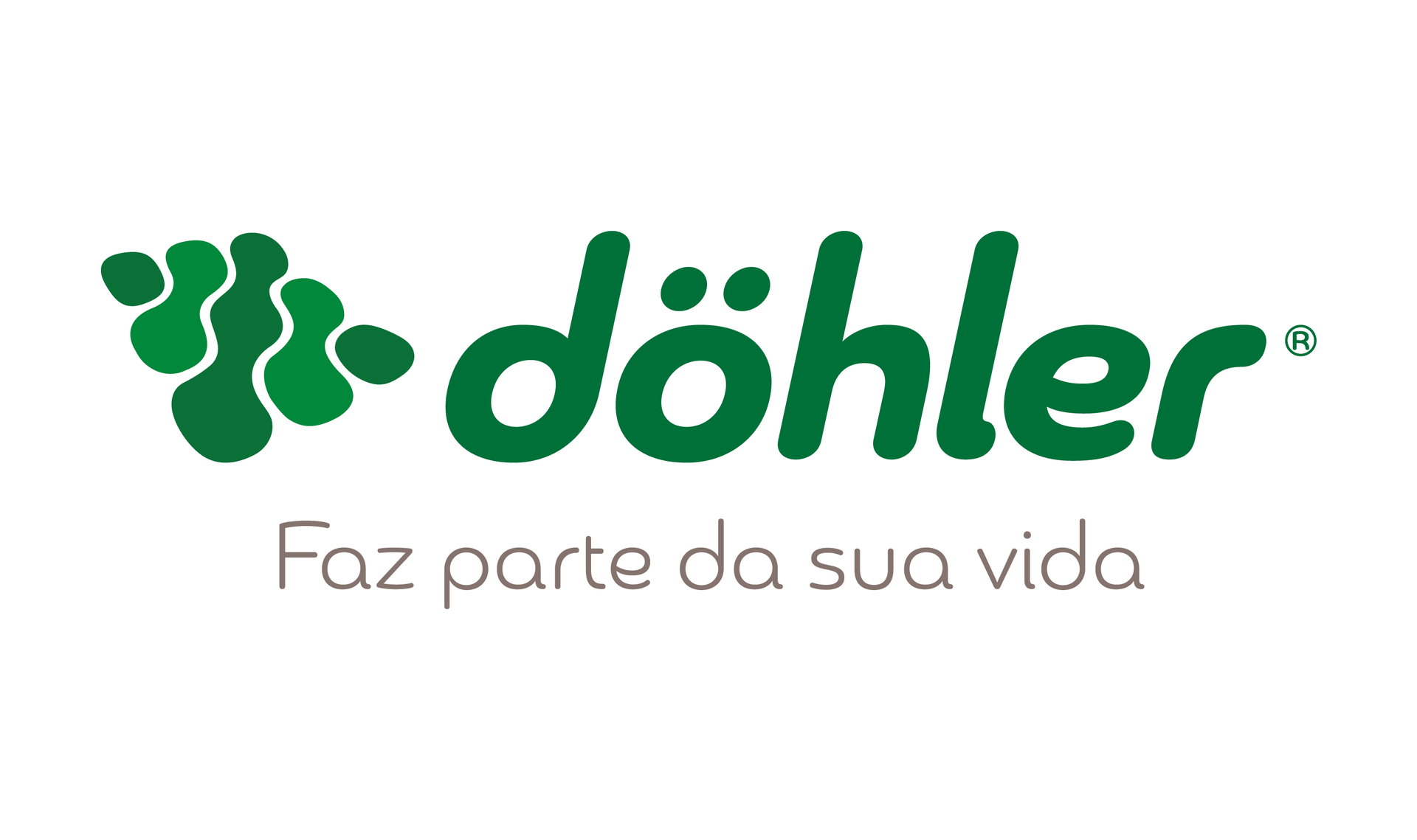 Logotipo da Dohler em verde escuro com o slogan 