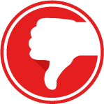 Thumbs Down Icon — Apple Creek, OH — Country Fresh Carpet Cleaning LLC
