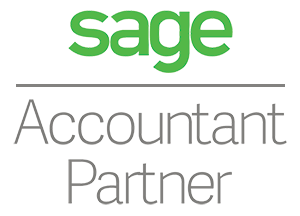 Sage Accountant Partner logo: green "sage" text above "Accountant Partner" in gray.