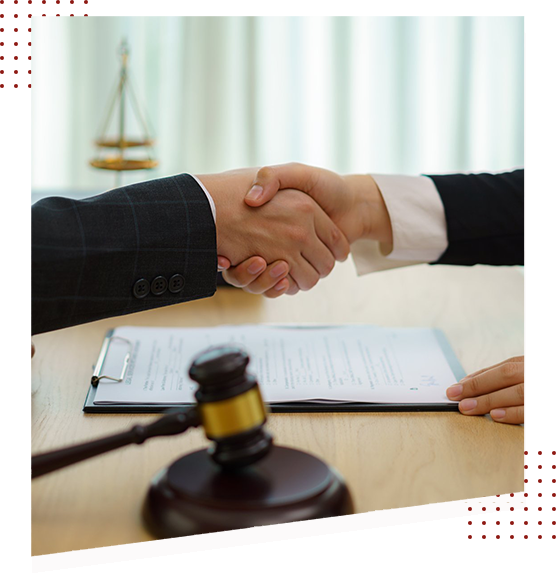 Lawyer and Client Handshake — Cherry Hill, NJ — Elkind and DiMento, P.A. Lawyer and Client Handshake — Cherry Hill, NJ — Elkind and DiMento, P.A.